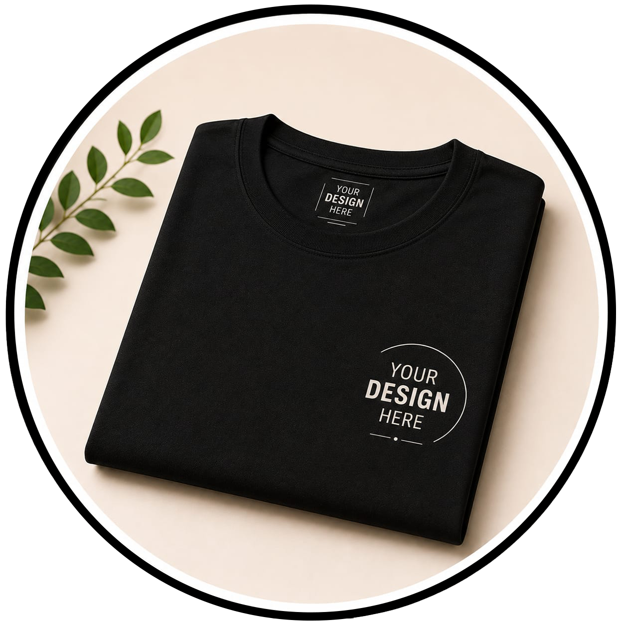 Custom round neck t-shirt